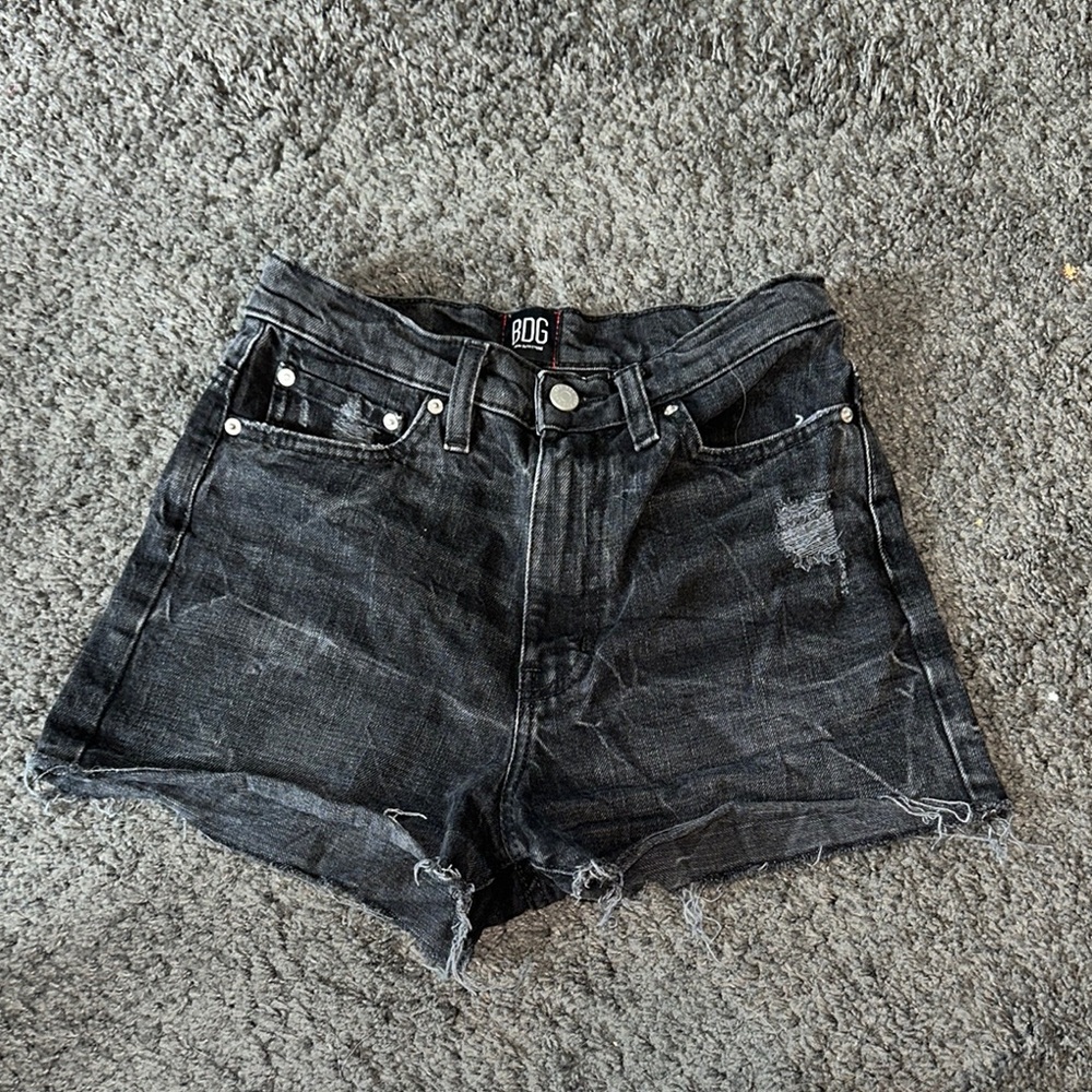 Black BDG High-Waisted Jean Shorts